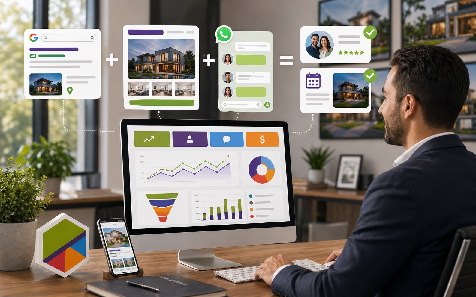 Conversión de visitas en consultas para negocios de servicios